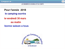Tablet Screenshot of campeursdemadine.com